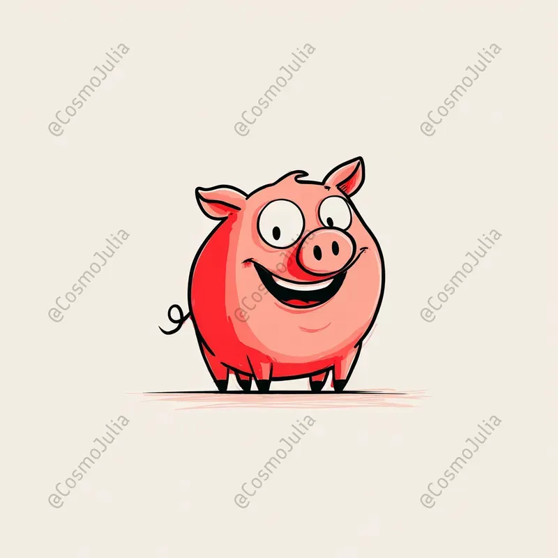 Minimalist Cartoon Animal Illustrations
