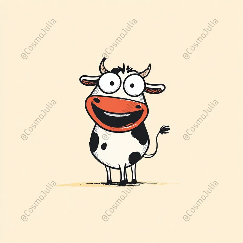 Minimalist Cartoon Animal Illustrations