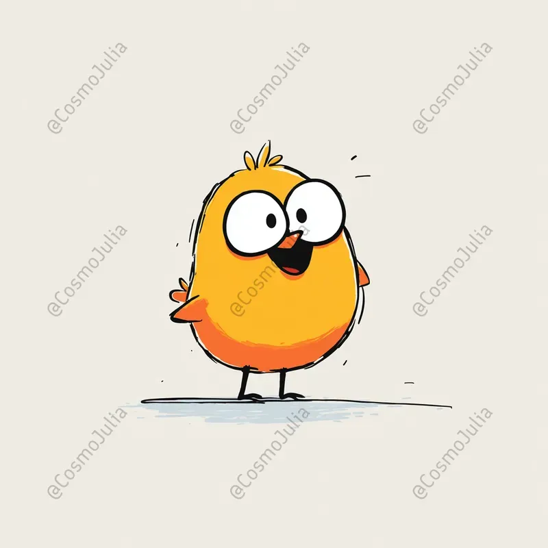 Minimalist Cartoon Animal Illustrations