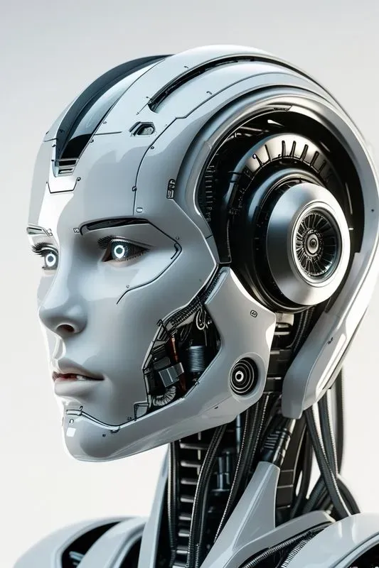 Futuristic Robot Head Generators