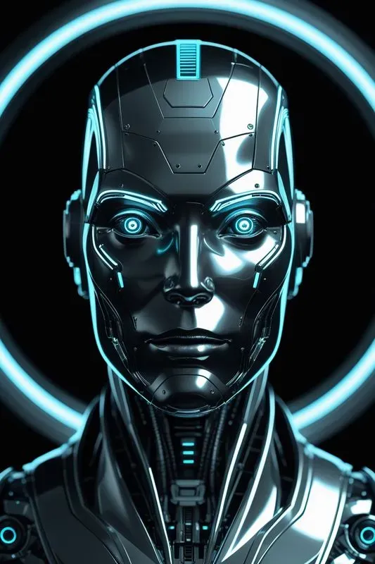 Futuristic Robot Head Generators