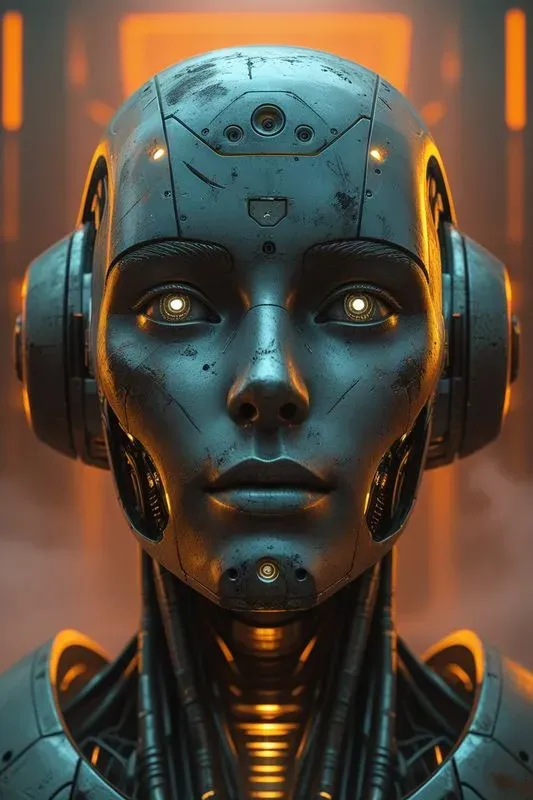 Futuristic Robot Head Generators