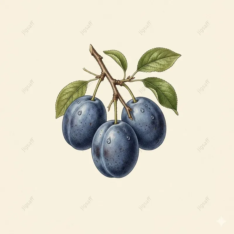 Vintage Botanical Fruit Watercolors