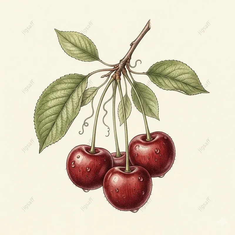 Vintage Botanical Fruit Watercolors