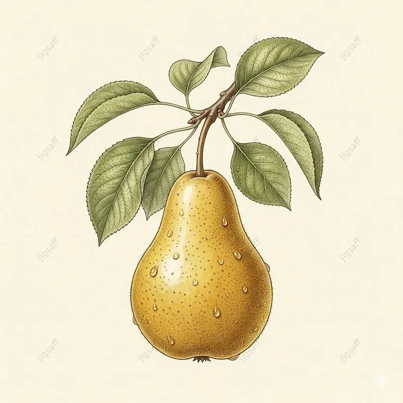 Vintage Botanical Fruit Watercolors