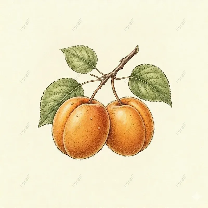 Vintage Botanical Fruit Watercolors