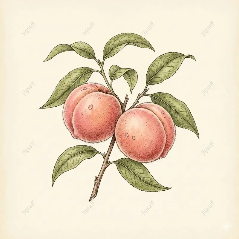 Vintage Botanical Fruit Watercolors