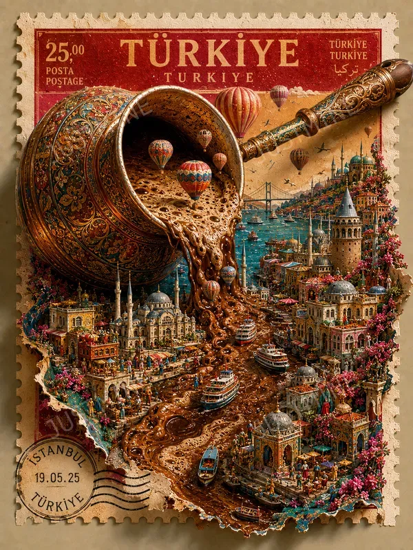 Cultural Travel Stamp Wall Art