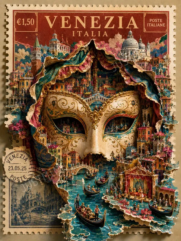 Cultural Travel Stamp Wall Art