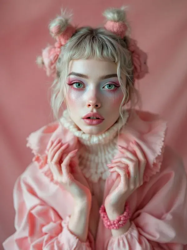 Strange Pastel Fashion Portraits