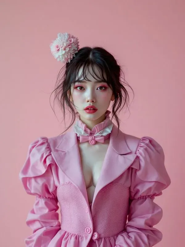 Strange Pastel Fashion Portraits