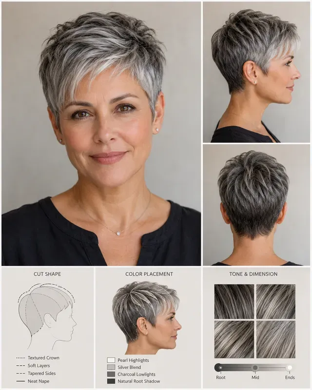Salon Haircut Color Consultation Boards