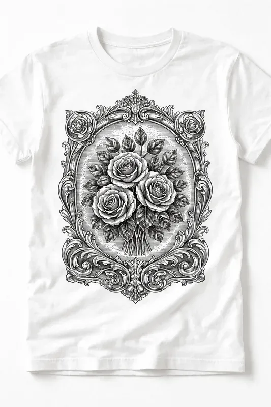 Victorian Engraved Tshirt Designs