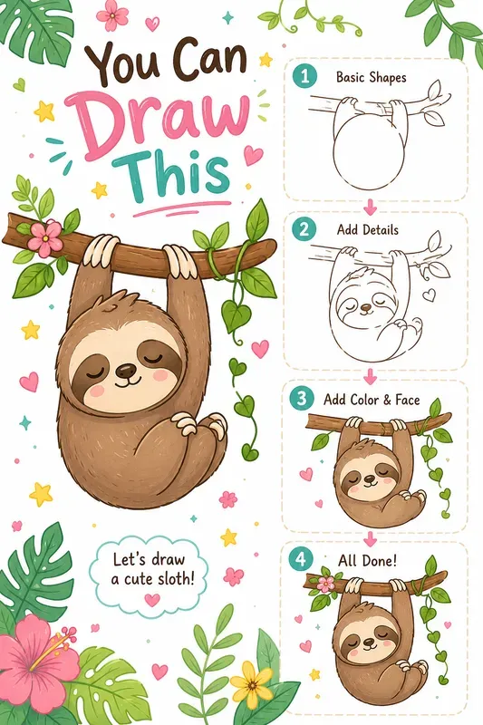 Cute Drawing Tutorial Posters