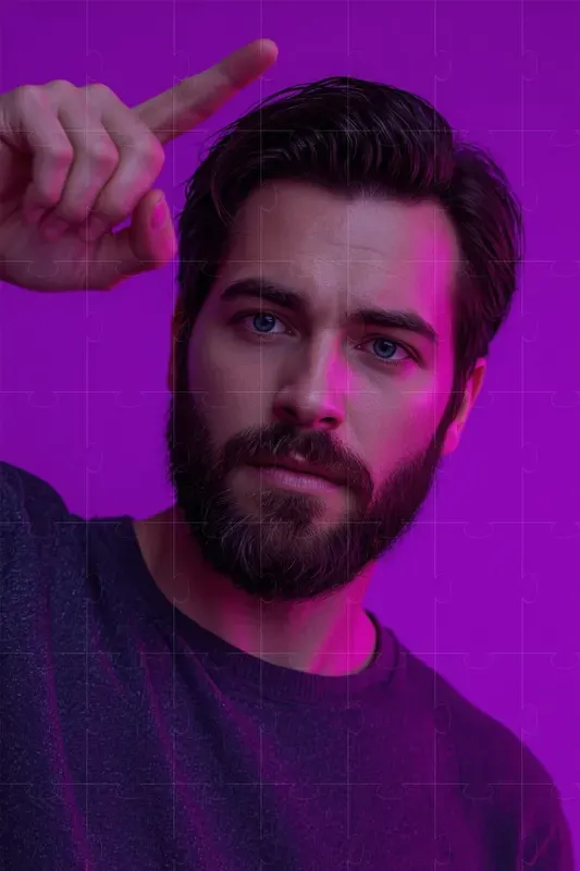 Men Facial Expressions For Ads