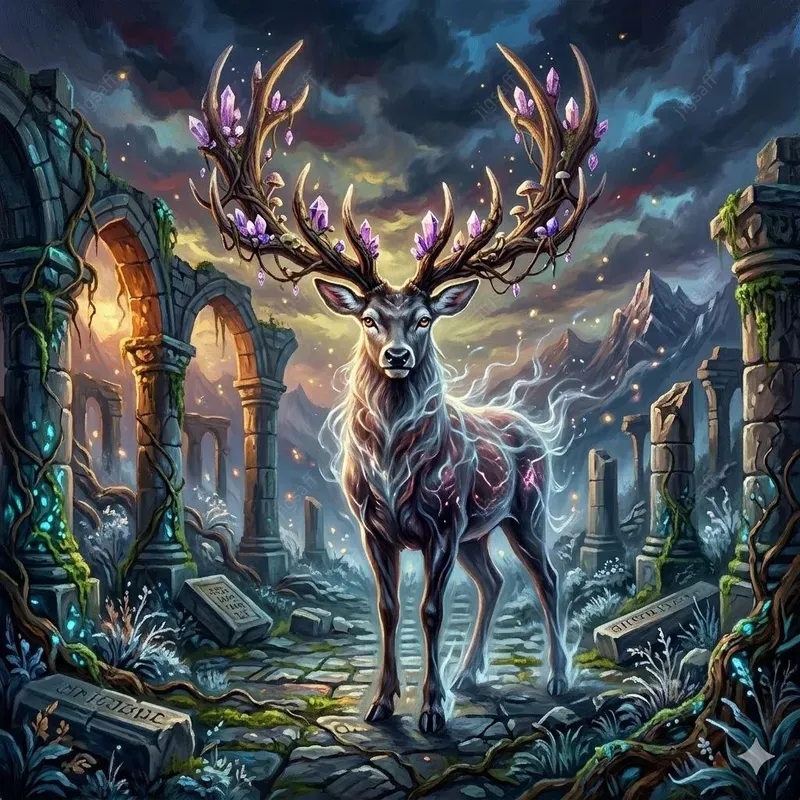 Digital Dark Fantasy Animal Portraits