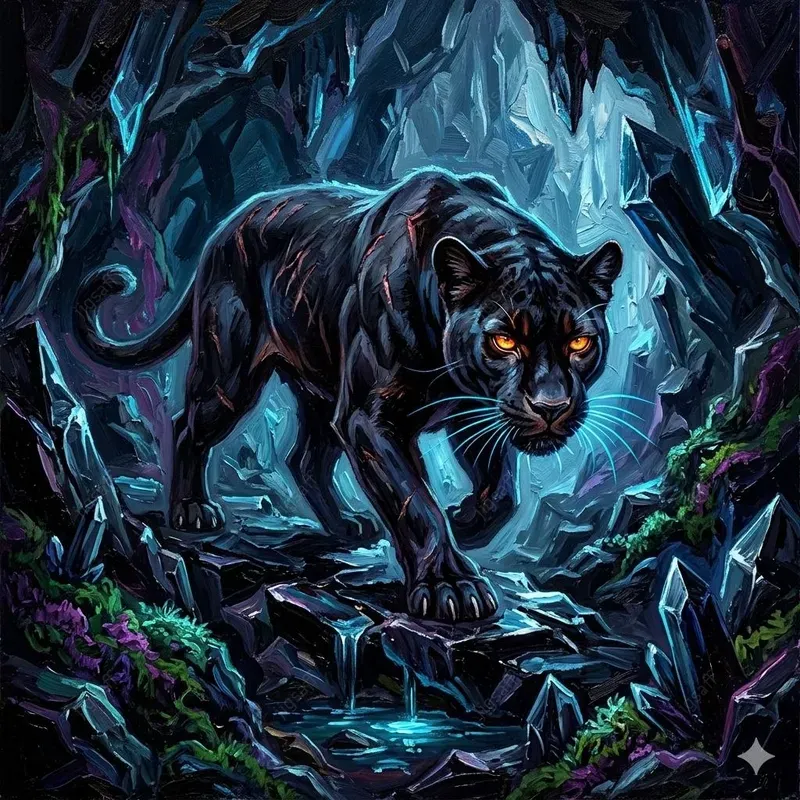 Digital Dark Fantasy Animal Portraits
