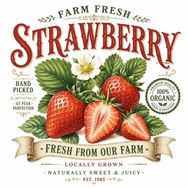 Vintage Farm Fresh Fruit Tees