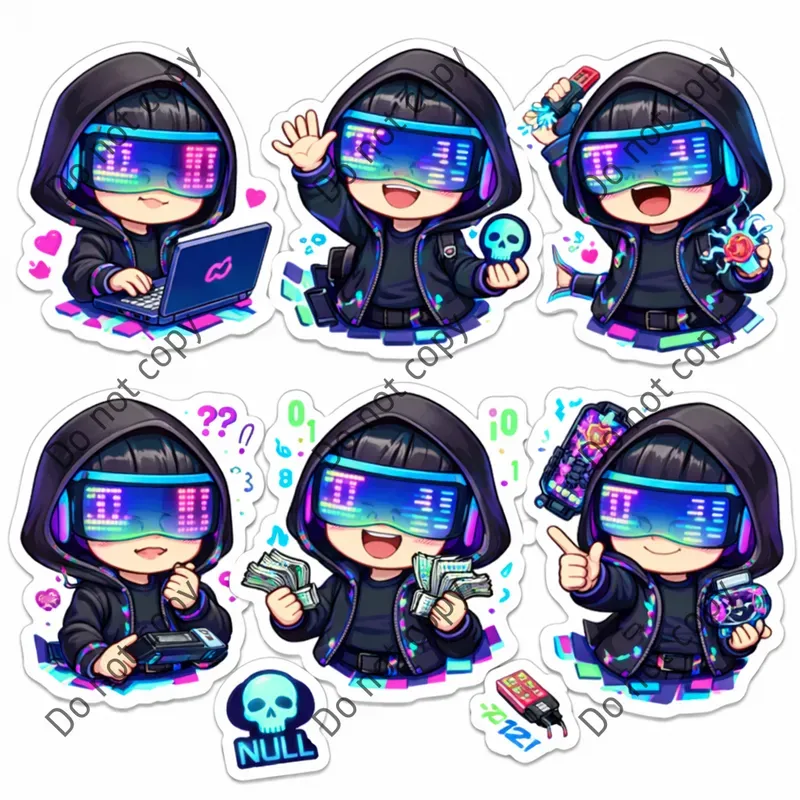 Anime Chibi Diecut Sticker Sheets
