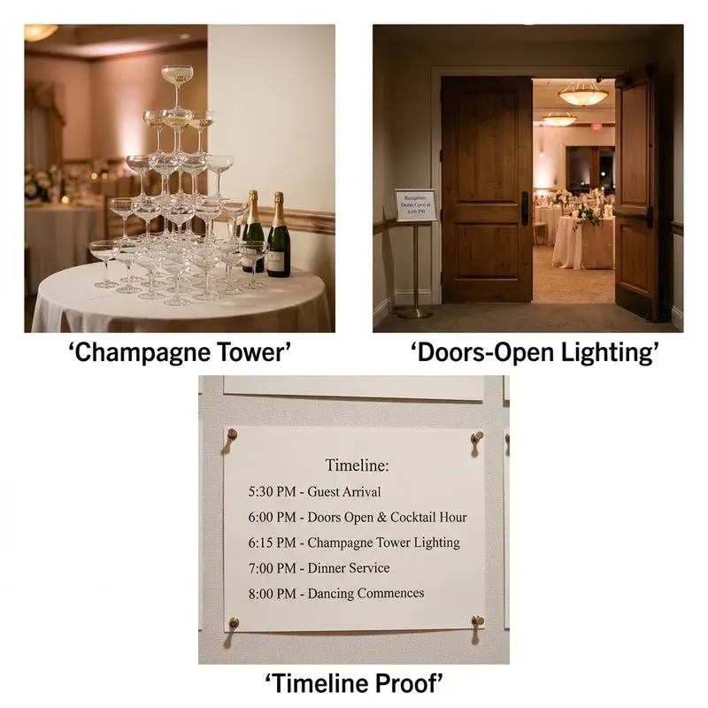 Reception Timing Photos