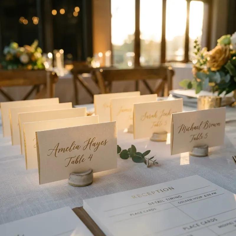 Reception Timing Photos