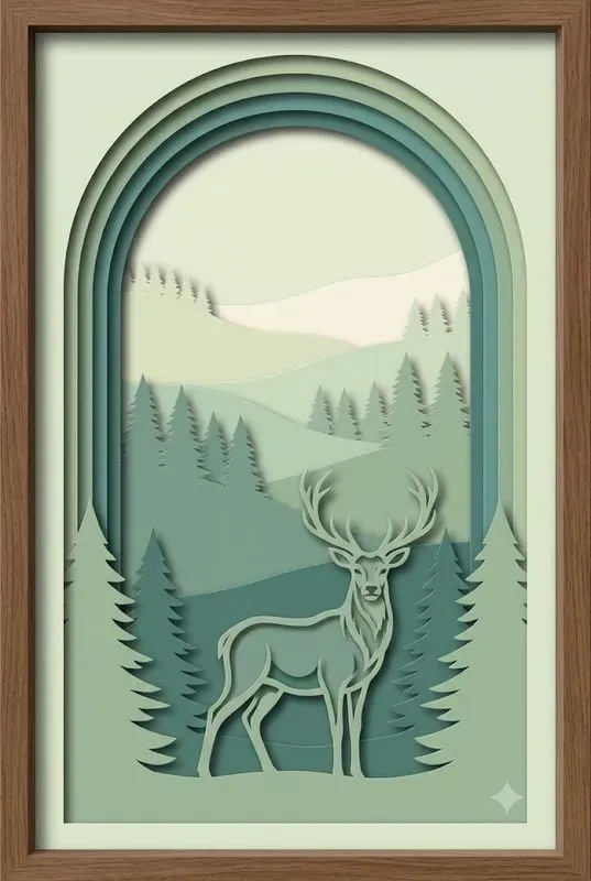 Layered Papercut Art Studios