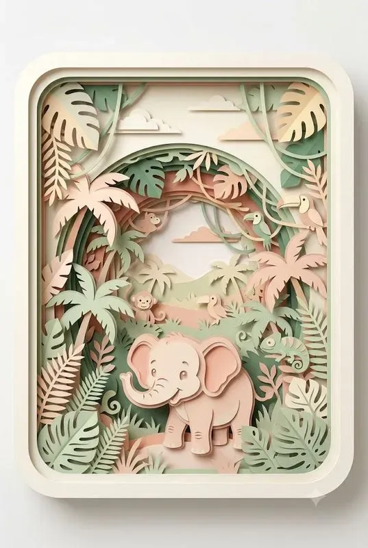 Layered Papercut Art Studios