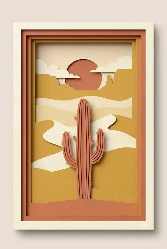 Layered Papercut Art Studios