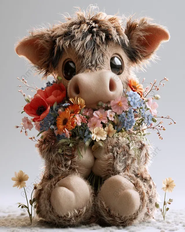 Floral 3D Animal Characters