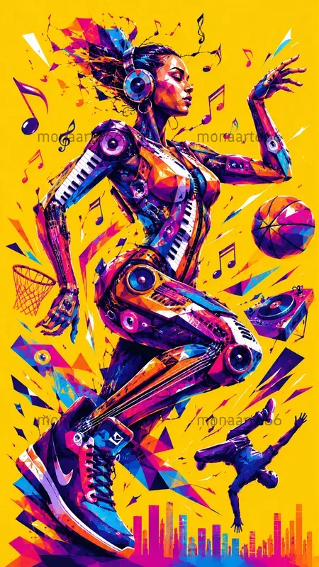 Vibrant Geometric Urban Dynamos