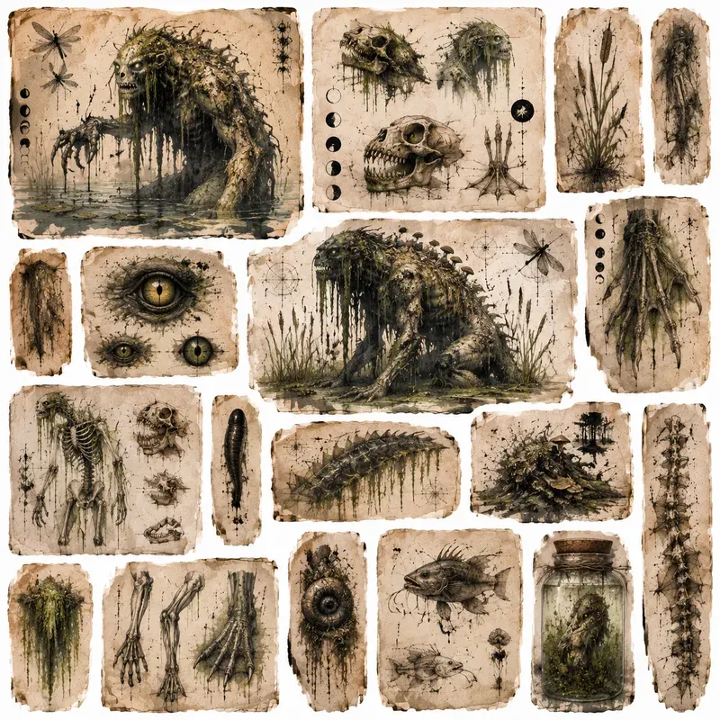 Junk Journal Dark Fairy Tale Ephemera
