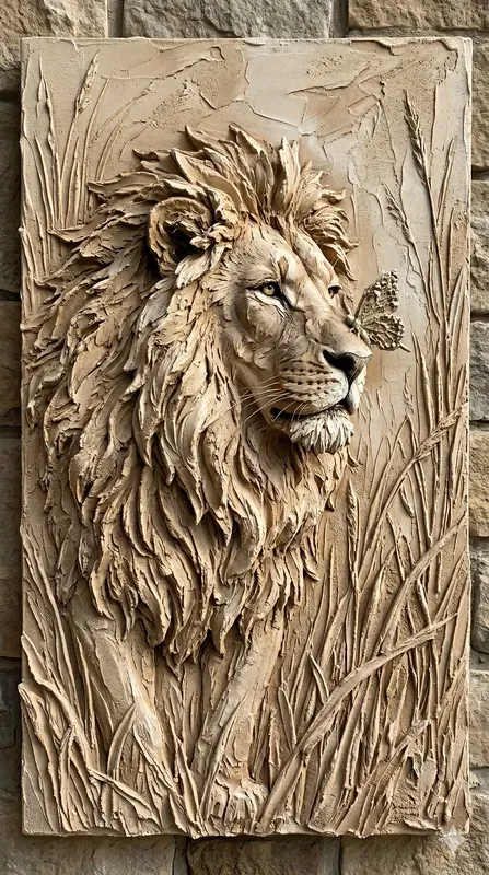 Sculpted Impasto Relief Art