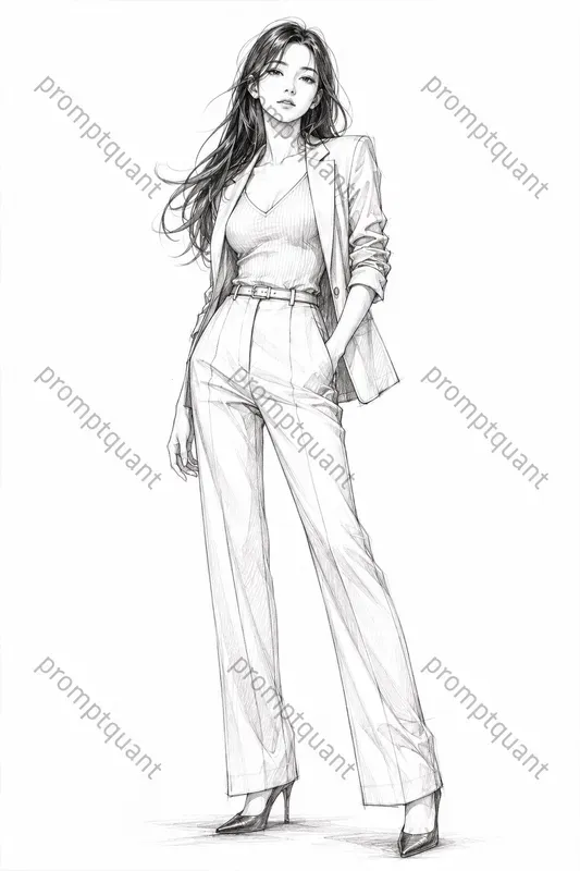 Adaptive Japanese Anime Character Sketches