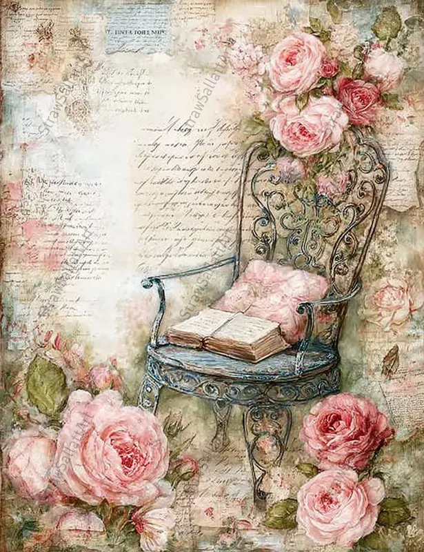 Romantic Shabby Chic Junk Journal Pages
