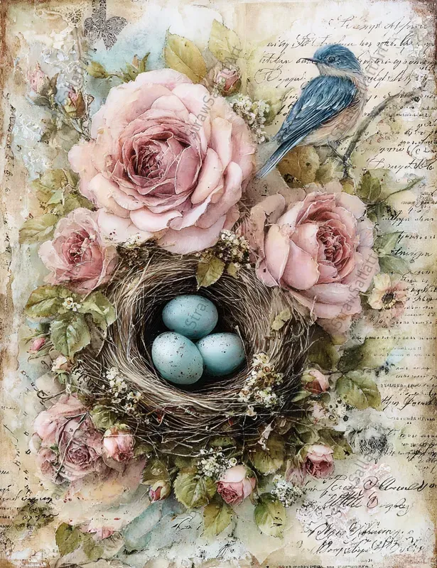 Romantic Shabby Chic Junk Journal Pages