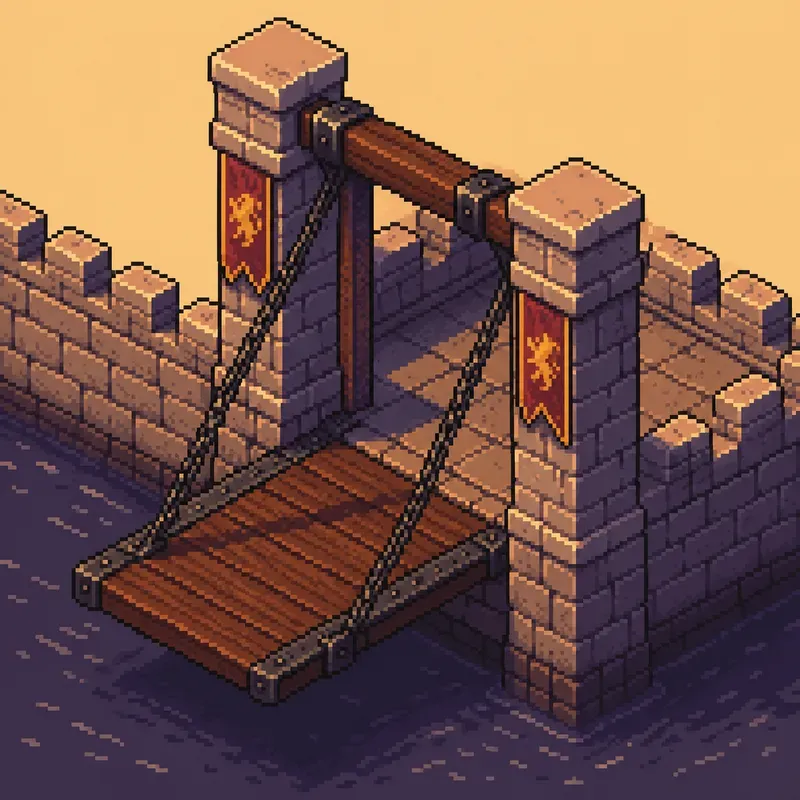 Isometric Pixel Art Medieval Castles