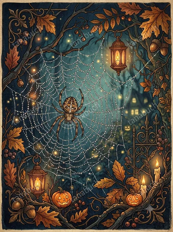 Ornate Autumn Fantasy Illustrations