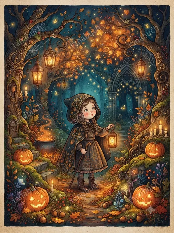 Ornate Autumn Fantasy Illustrations
