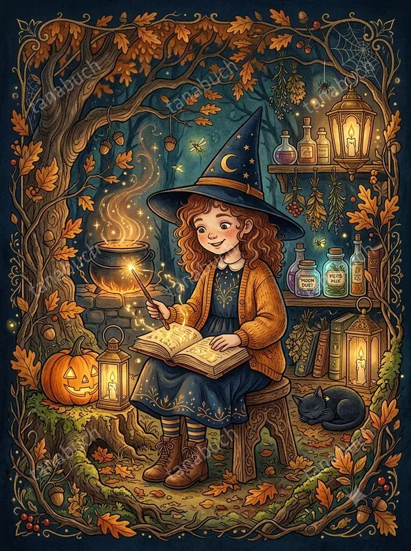 Ornate Autumn Fantasy Illustrations