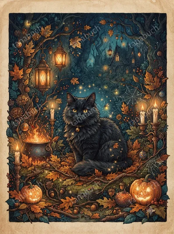 Ornate Autumn Fantasy Illustrations