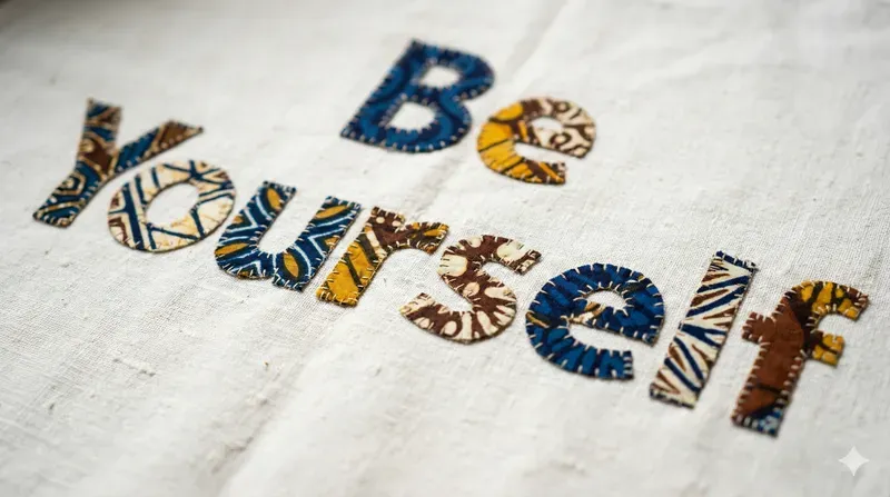 Batik Fabric Typography