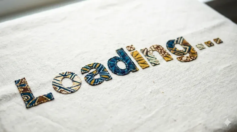 Batik Fabric Typography