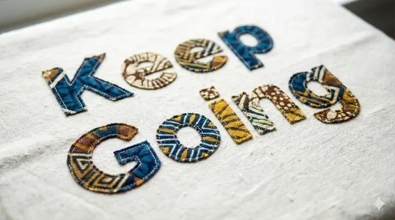 Batik Fabric Typography