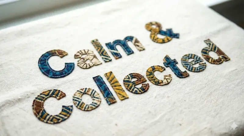 Batik Fabric Typography