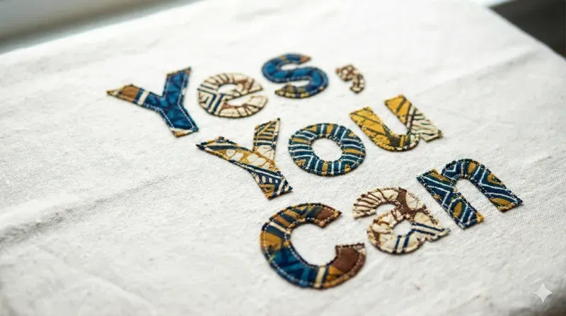 Batik Fabric Typography