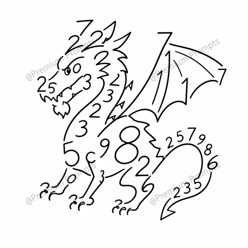 Creative Hidden Numbers Doodle Drawings