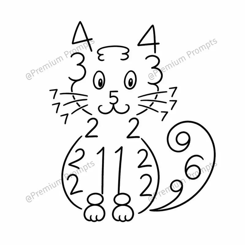Creative Hidden Numbers Doodle Drawings