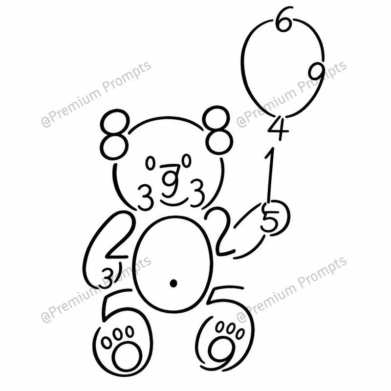 Creative Hidden Numbers Doodle Drawings