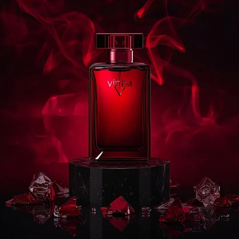 Luxury Black Gold Perfume Photography