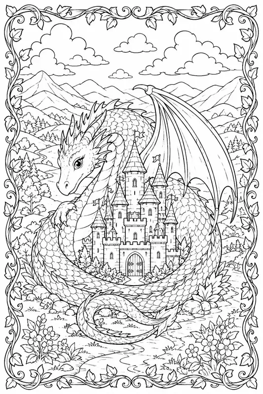 Coloring Book Page Generator